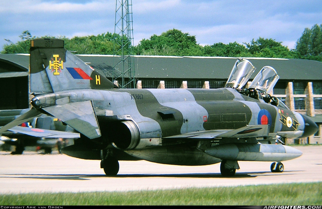 UK - Air Force McDonnell Douglas Phantom FG1 (F-4K) XT867 at Leuchars (St. Andrews) (ADX / EGQL), UK