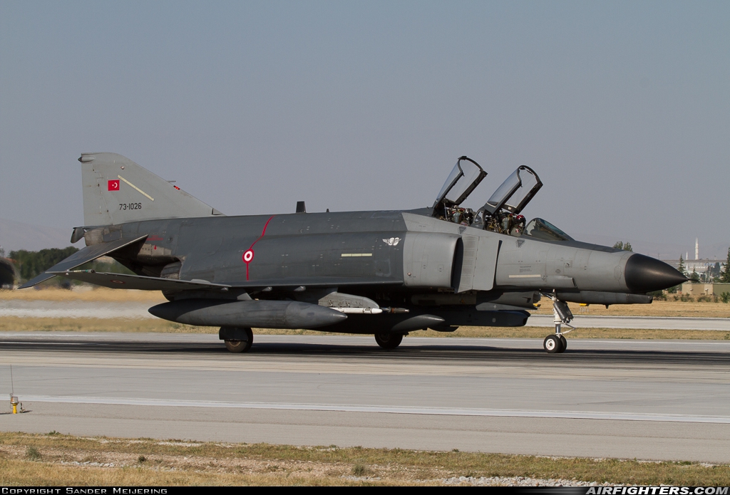 Türkiye - Air Force McDonnell Douglas F-4E-2020 Terminator 73-1026 at Konya (KYA / LTAN), Türkiye