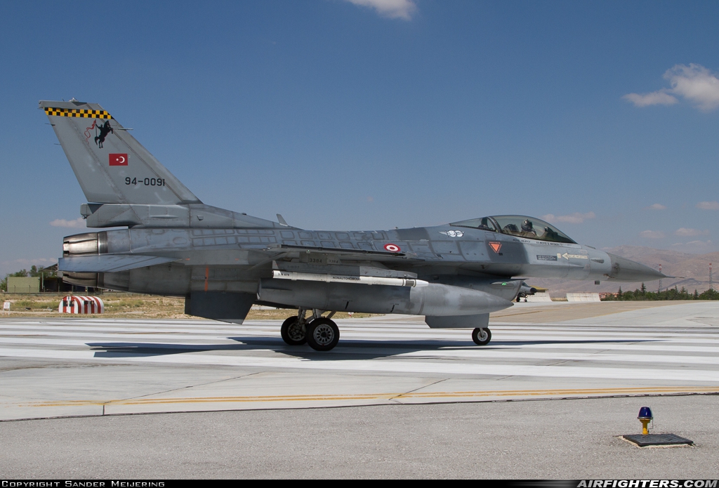 Türkiye - Air Force General Dynamics F-16C Fighting Falcon 94-0091 at Konya (KYA / LTAN), Türkiye