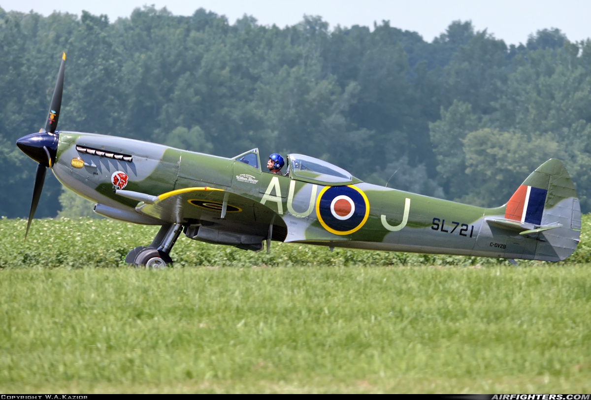 Private - Vintage Wings of Canada Supermarine 361 Spitfire LF.XVIe C-GVZB at Geneseo (D52), USA