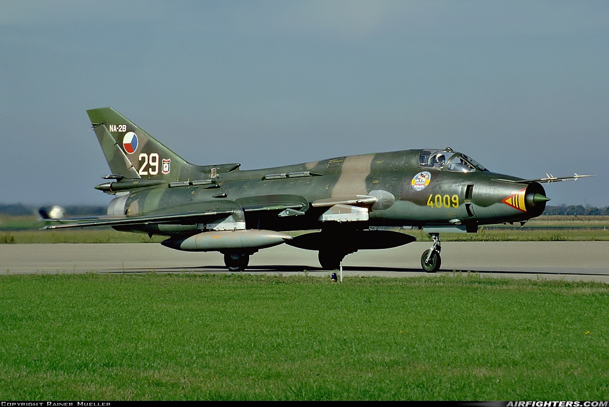 Czechoslovakia - Air Force Sukhoi Su-22M4 Fitter-K 4009 at Bremgarten (EDTG), Germany