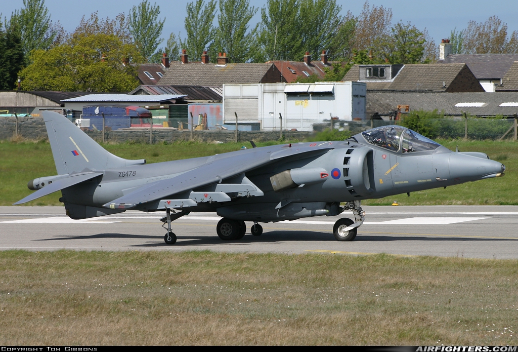 UK - Air Force British Aerospace Harrier GR.9 ZG478 at Warton (EGNO), UK
