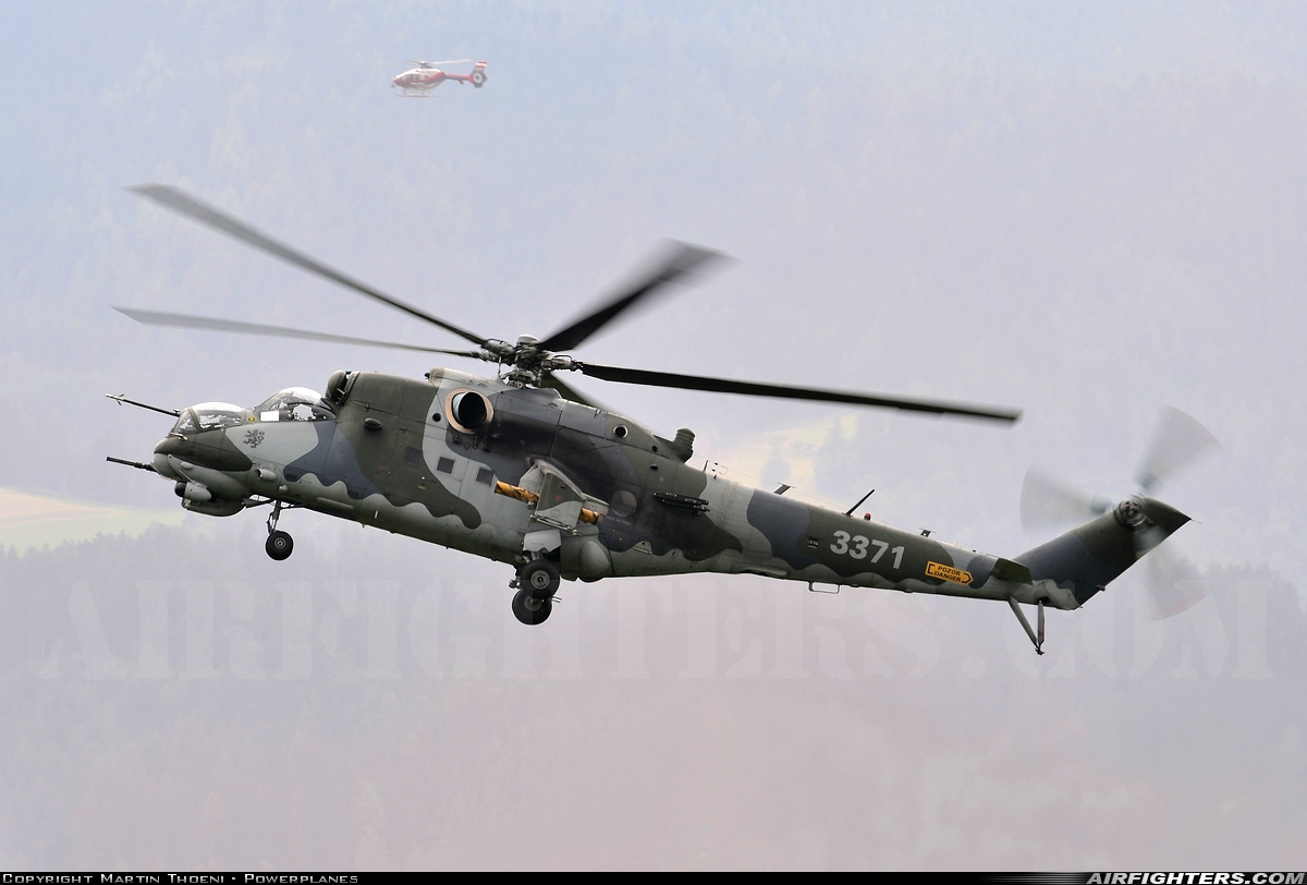 Czech Republic - Air Force Mil Mi-35 (Mi-24V) 3371 at Zeltweg (LOXZ), Austria