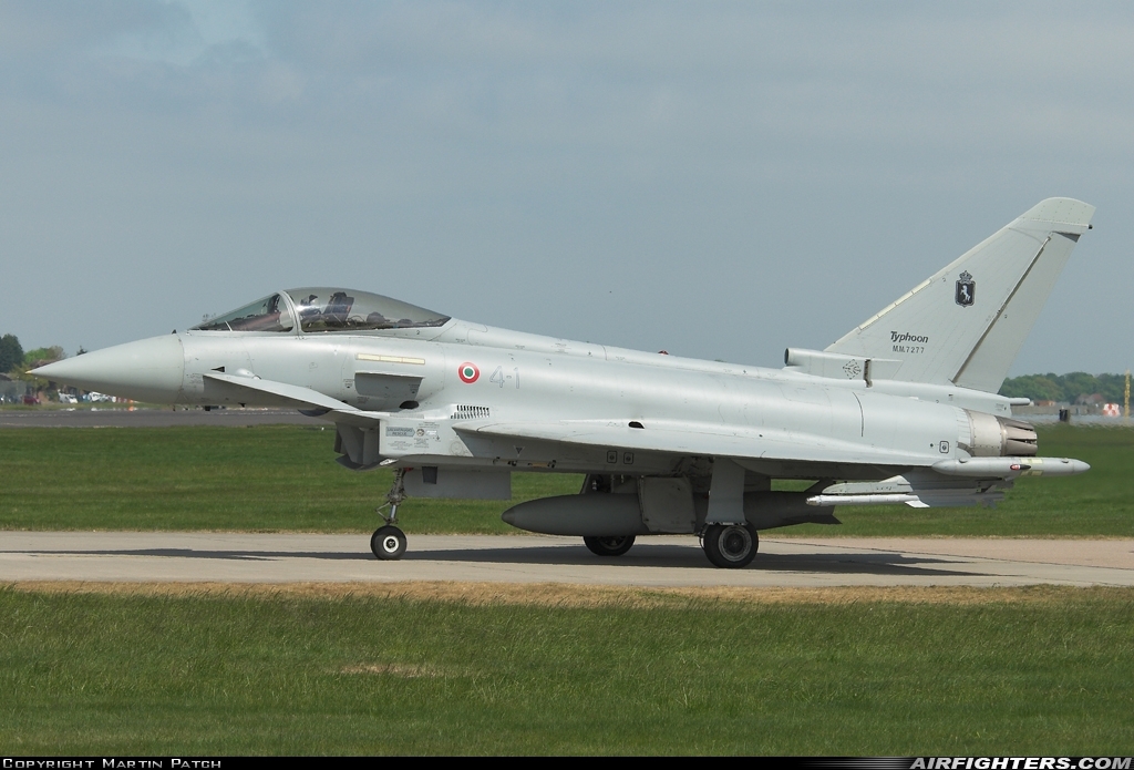 Italy - Air Force Eurofighter F-2000A Typhoon (EF-2000S) MM7277 at Coningsby (EGXC), UK