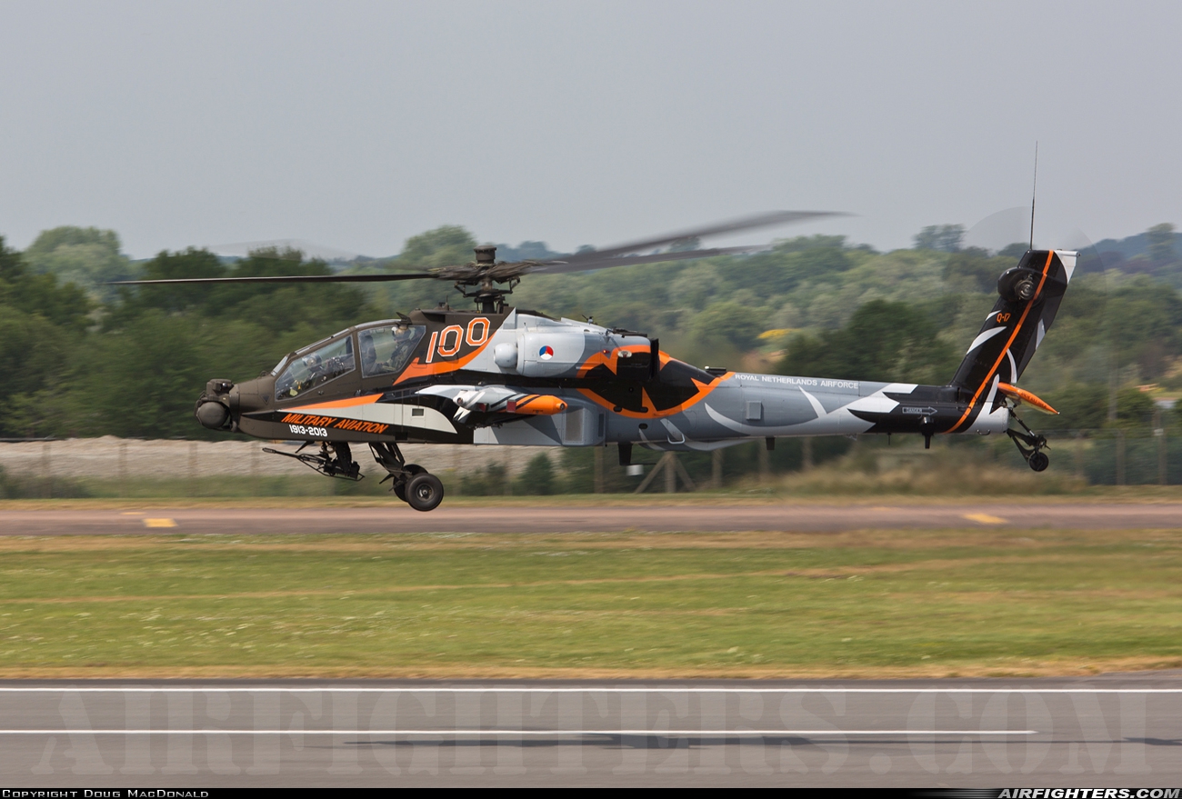 Netherlands - Air Force Boeing AH-64DN Apache Longbow Q-17 at Fairford (FFD / EGVA), UK
