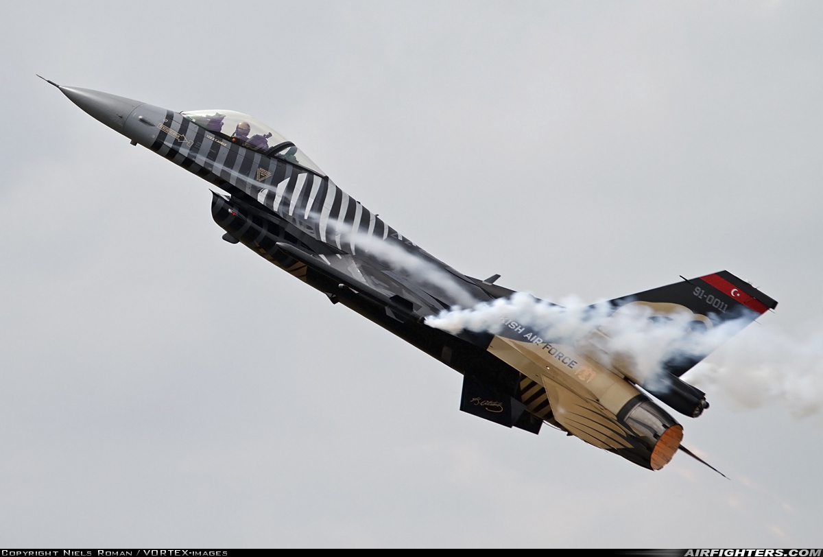 Türkiye - Air Force General Dynamics F-16C Fighting Falcon 91-0011 at Uden - Volkel (UDE / EHVK), Netherlands