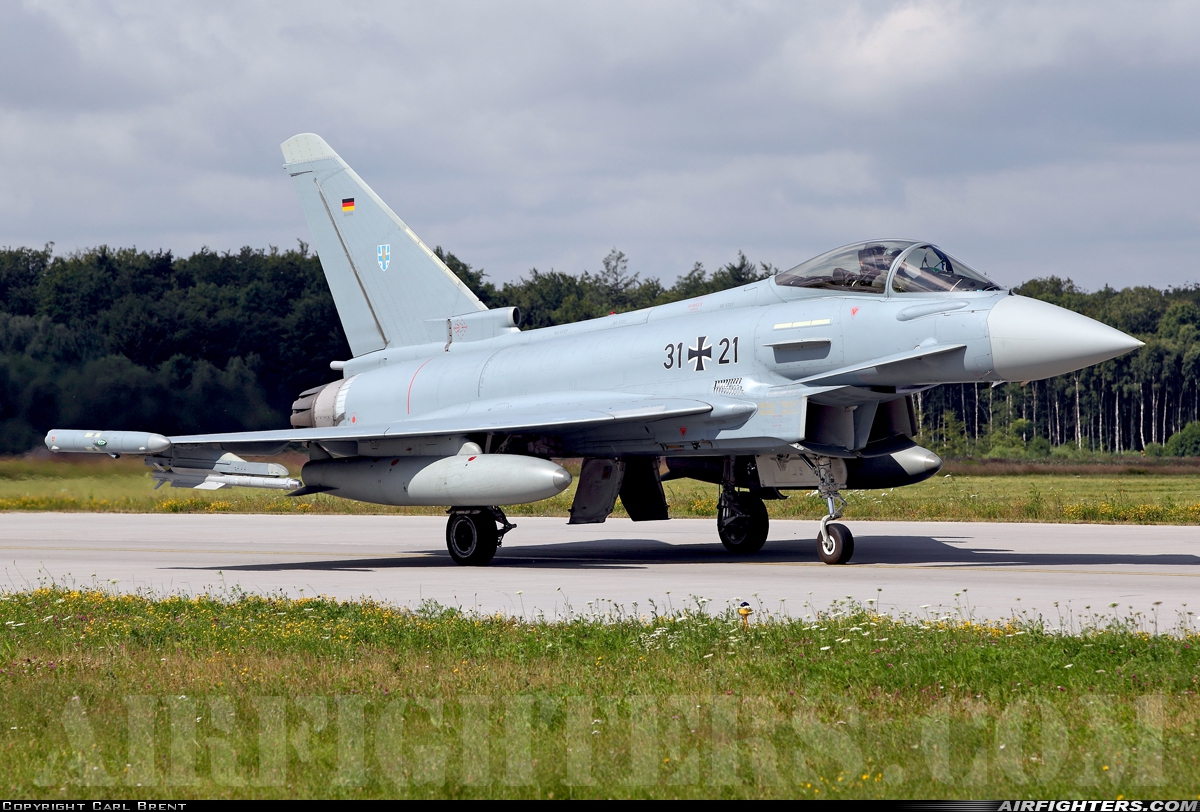 Germany - Air Force Eurofighter EF-2000 Typhoon S 31+21 at Rostock - Laage (RLG / ETNL), Germany