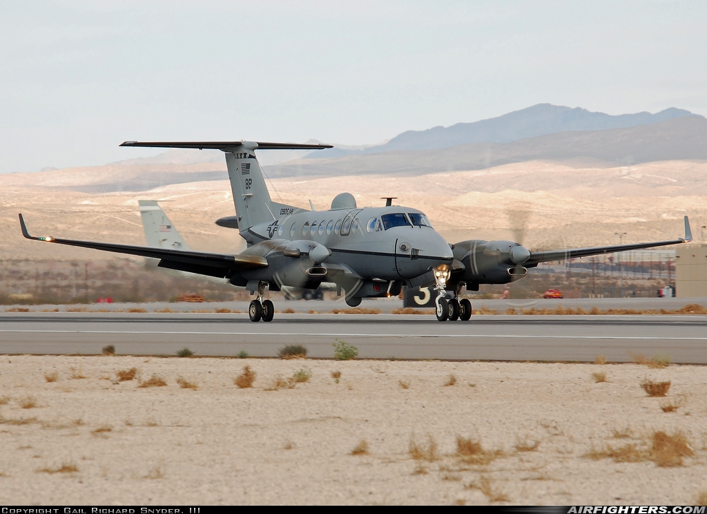 USA - Air Force Beech MC-12W Liberty (Super King Air 350ER) 09-0648 at Las Vegas - Nellis AFB (LSV / KLSV), USA