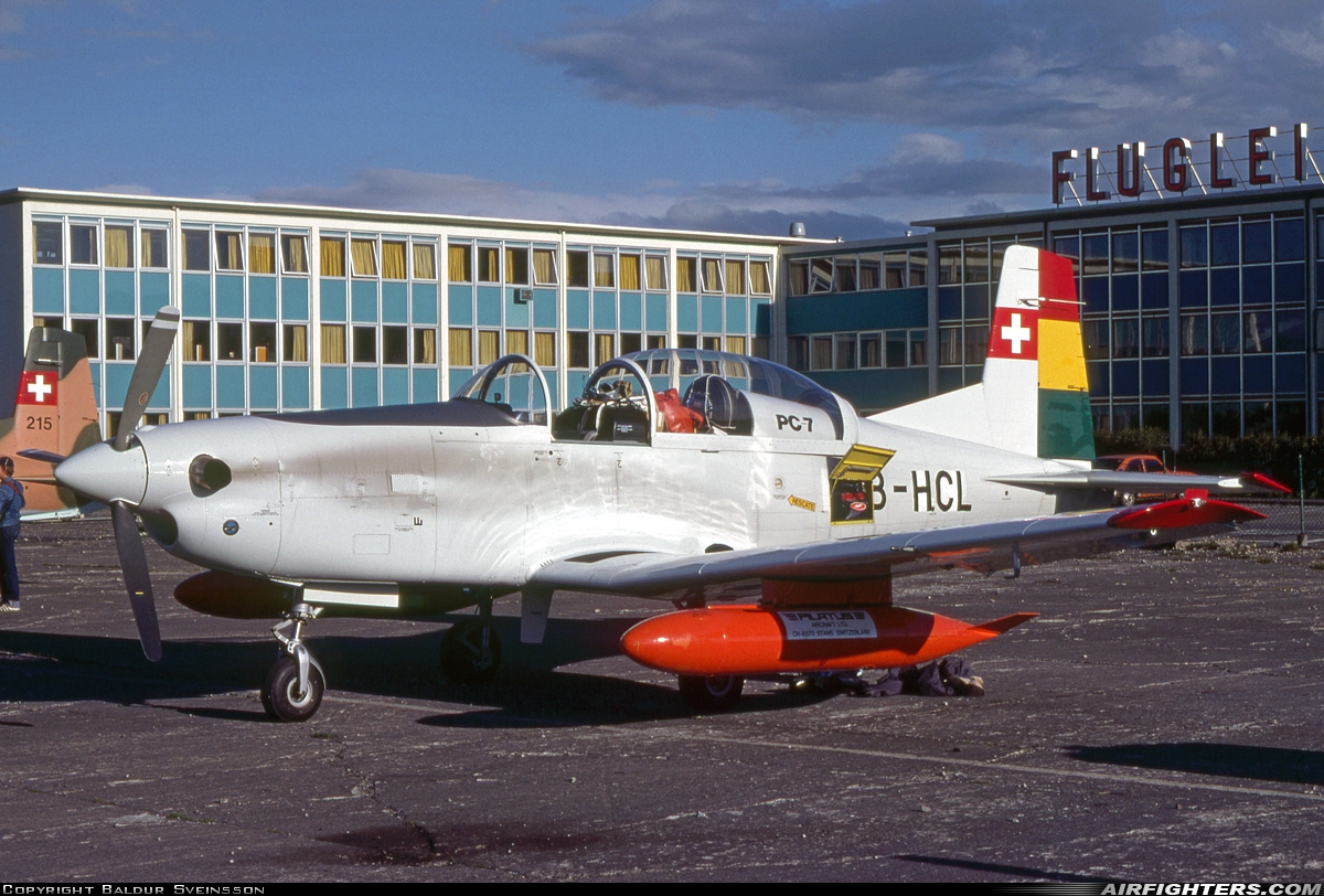 Bolivia - Air Force Pilatus PC-7 Turbo Trainer HB-HCL at Reykjavik (RKV / BIRK), Iceland