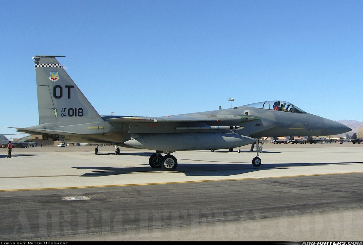 USA - Air Force McDonnell Douglas F-15C Eagle 84-0018 at Las Vegas - Nellis AFB (LSV / KLSV), USA