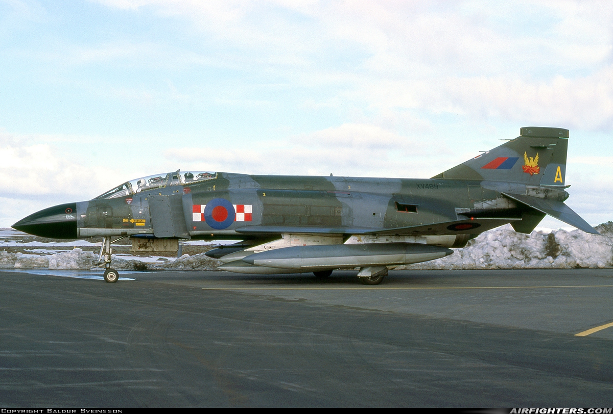 UK - Air Force McDonnell Douglas Phantom FGR2 (F-4M) XV469 at Keflavik (KEF / BIKF), Iceland