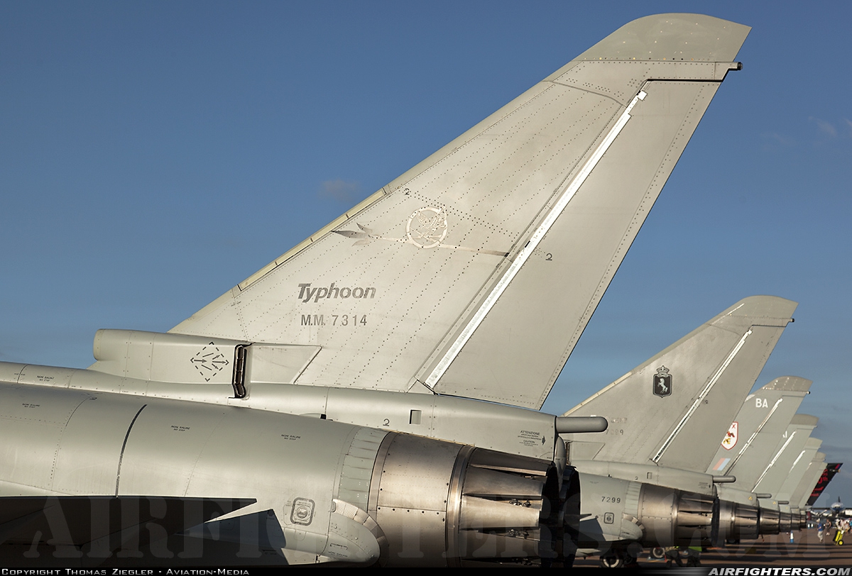 Italy - Air Force Eurofighter F-2000A Typhoon (EF-2000S) MM7314 at Fairford (FFD / EGVA), UK