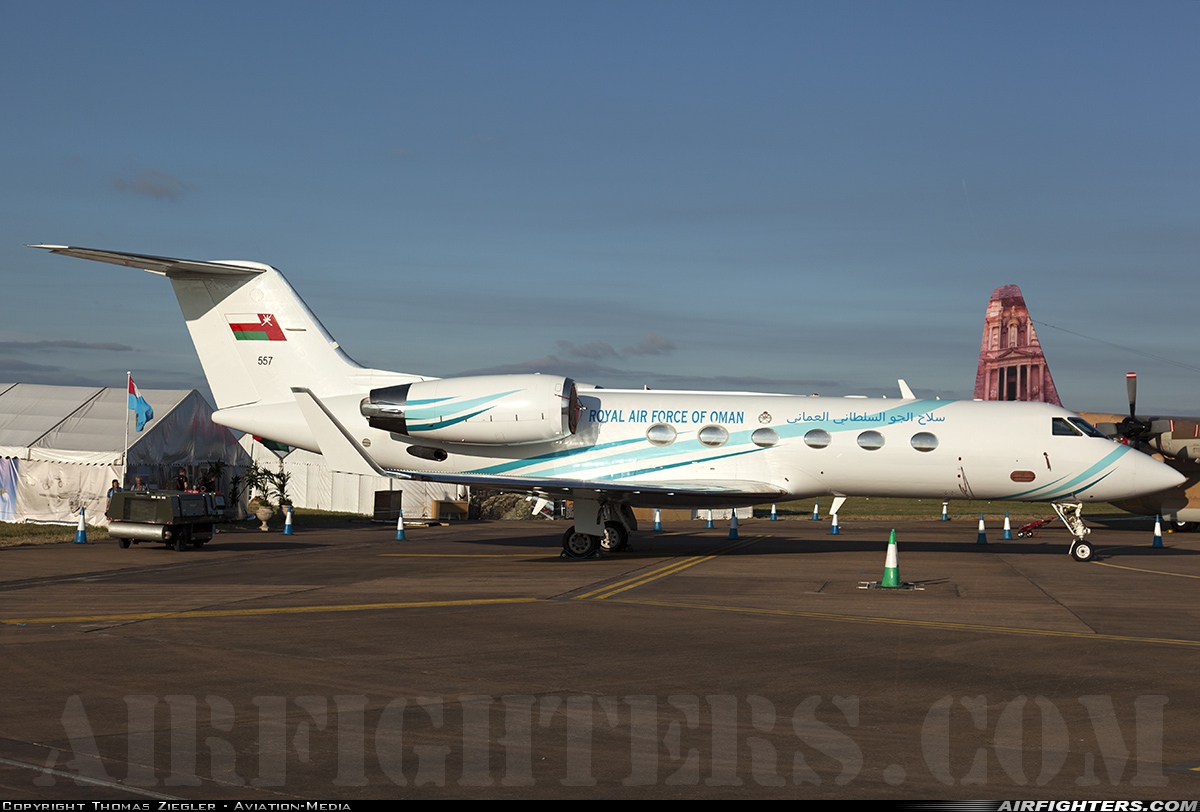 Oman - Air Force Gulfstream Aerospace G-IV-SP Gulfstream IV 557 at Fairford (FFD / EGVA), UK