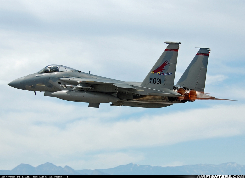 USA - Air Force McDonnell Douglas F-15C Eagle 84-0031 at Las Vegas - Nellis AFB (LSV / KLSV), USA