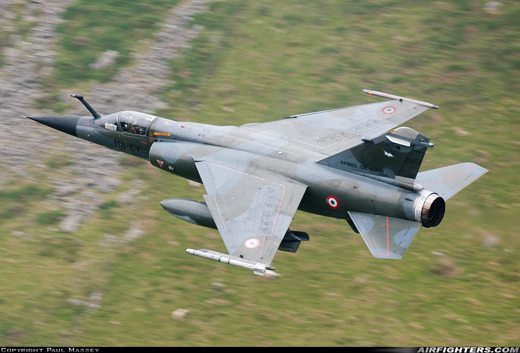 France - Air Force Dassault Mirage F1CR 660 at Off-Airport - Machynlleth Loop Area, UK