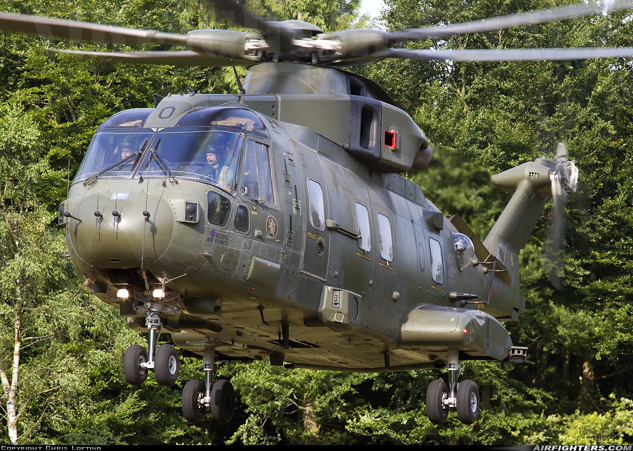 UK - Air Force AgustaWestland Merlin HC3 (Mk411) ZJ130 at Off-Airport - Salisbury Plain, UK
