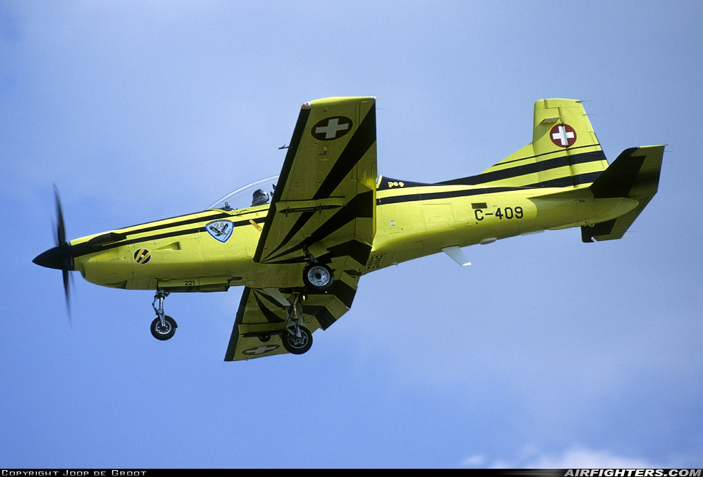 Switzerland - Air Force Pilatus PC-9 C-409 at Emmen (EML / LSME), Switzerland