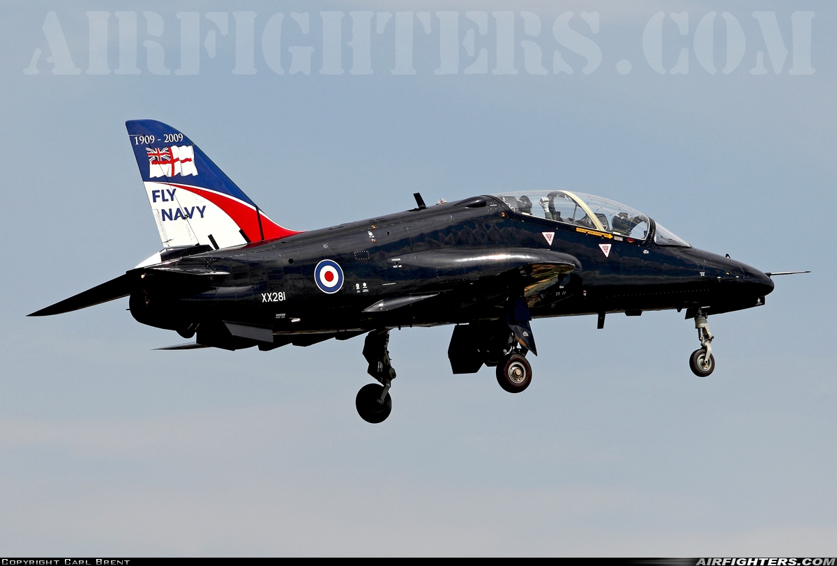 UK - Navy British Aerospace Hawk T.1A XX281 at Leeming (EGXE), UK