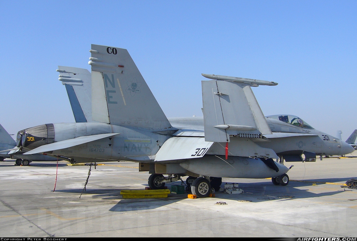 USA - Navy McDonnell Douglas F/A-18C Hornet 164703 at Lemoore - NAS / Reeves Field (NLC), USA