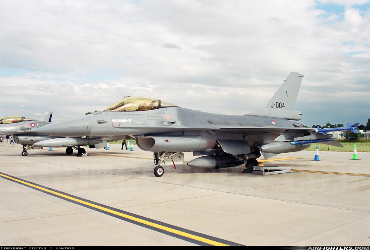 Netherlands - Air Force General Dynamics F-16AM Fighting Falcon J-004 at Fairford (FFD / EGVA), UK