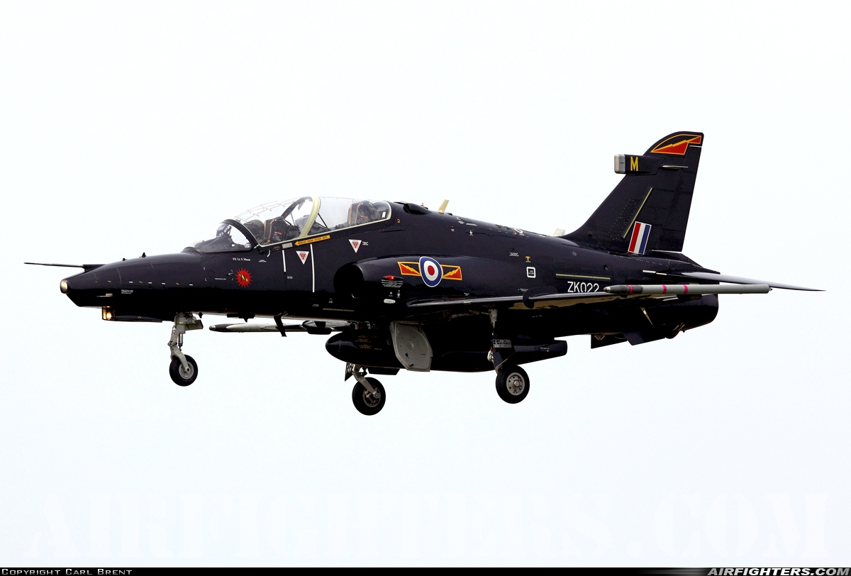 UK - Air Force BAE Systems Hawk T.2 ZK022 at Valley (EGOV), UK