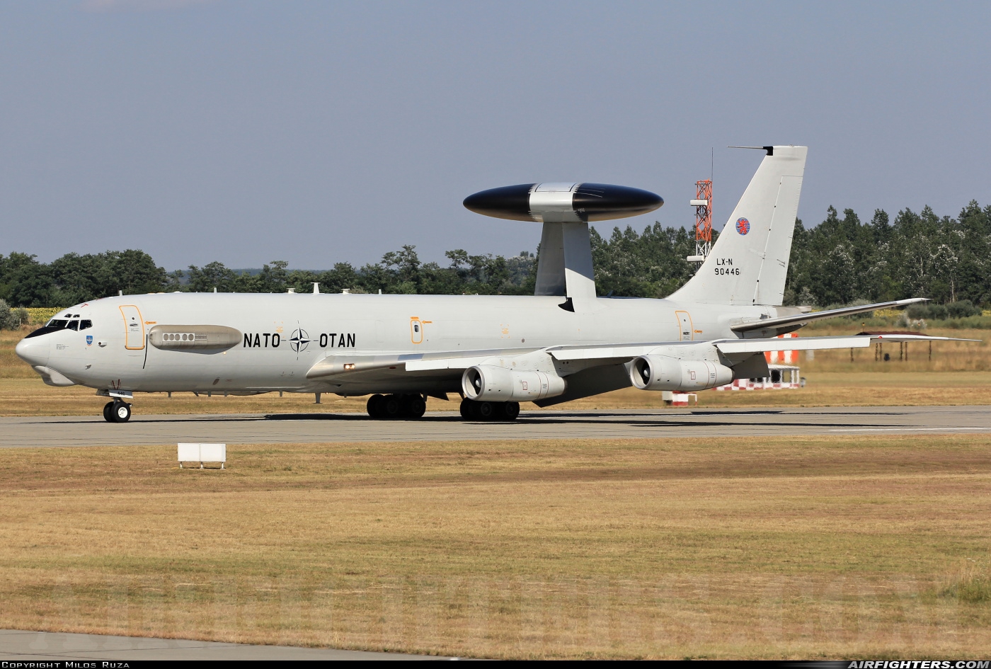 Luxembourg - NATO Boeing E-3A Sentry (707-300) LX-N90446 at Kecskemet (LHKE), Hungary