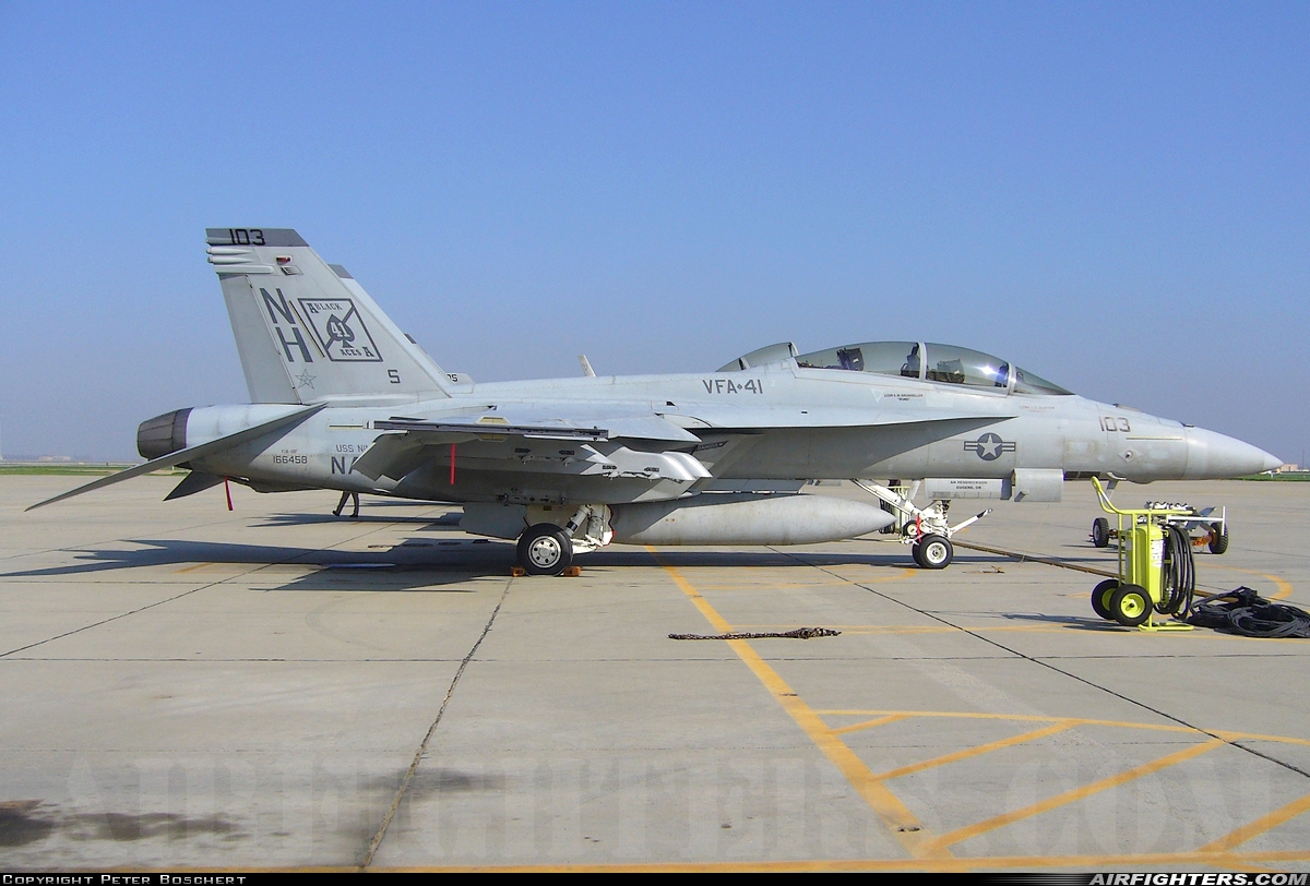 USA - Navy Boeing F/A-18F Super Hornet 166458 at Lemoore - NAS / Reeves Field (NLC), USA