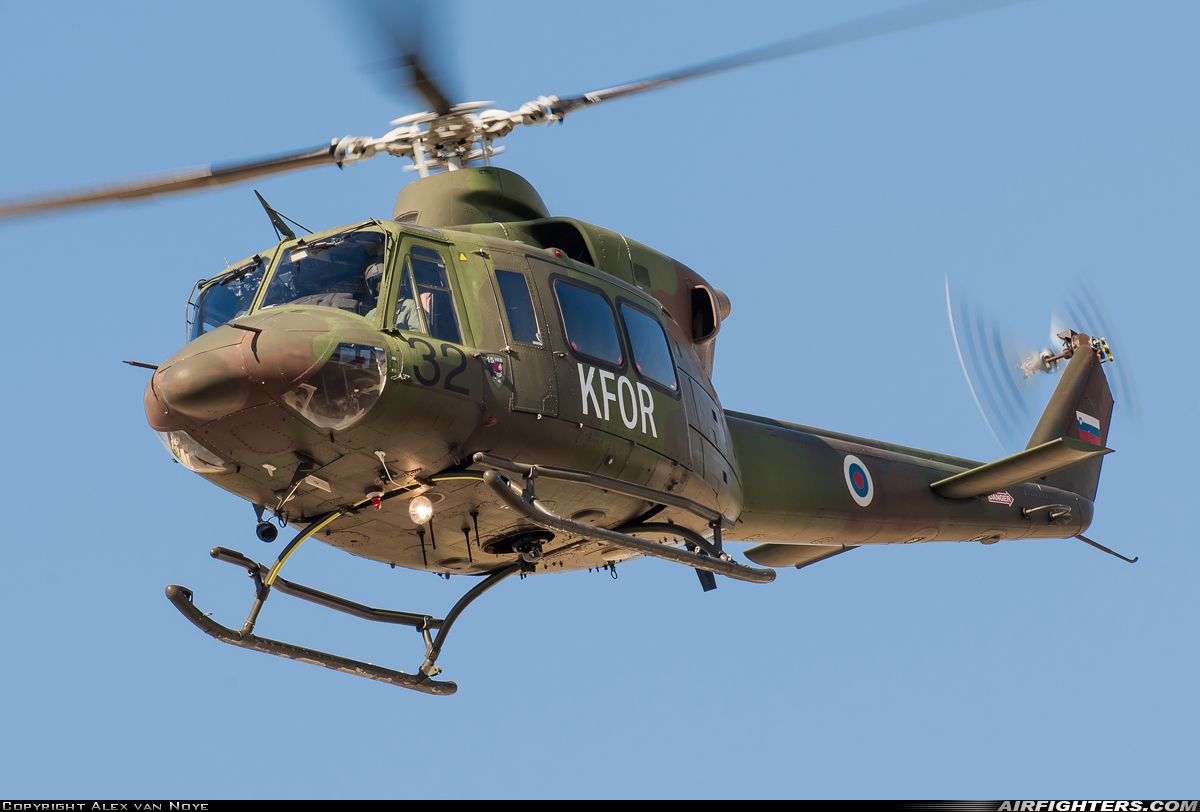 Slovenia - Air Force Agusta-Bell AB-412HP Grifone 32 at Kecskemet (LHKE), Hungary