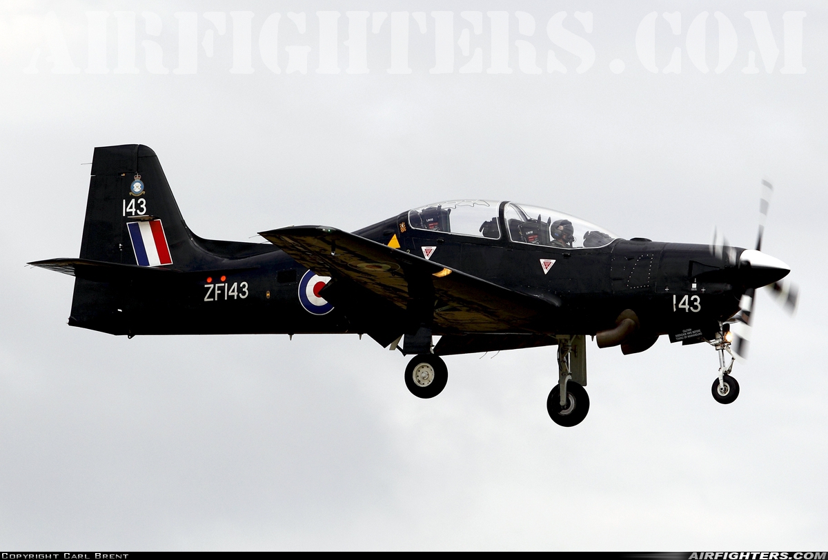 UK - Air Force Short Tucano T1 ZF143 at Linton on Ouse (EGXU), UK