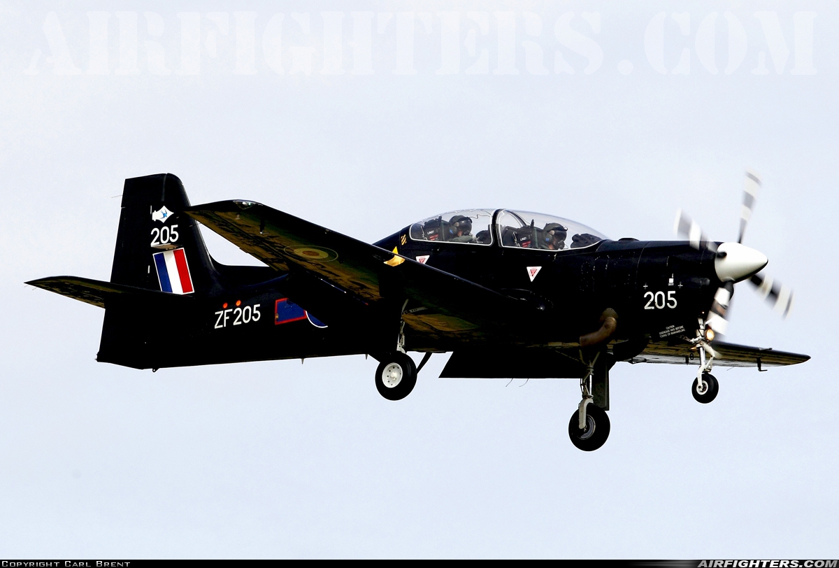 UK - Air Force Short Tucano T1 ZF205 at Linton on Ouse (EGXU), UK