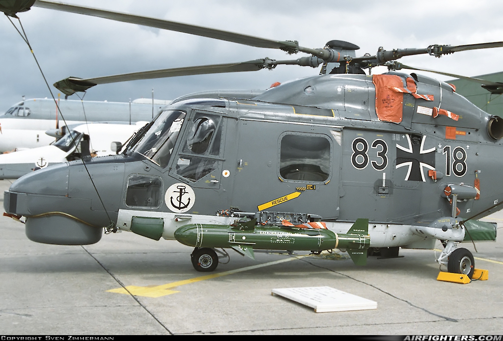 Germany - Navy Westland WG-13 Super Lynx Mk88A 83+18 at Eggebek (ETME), Germany