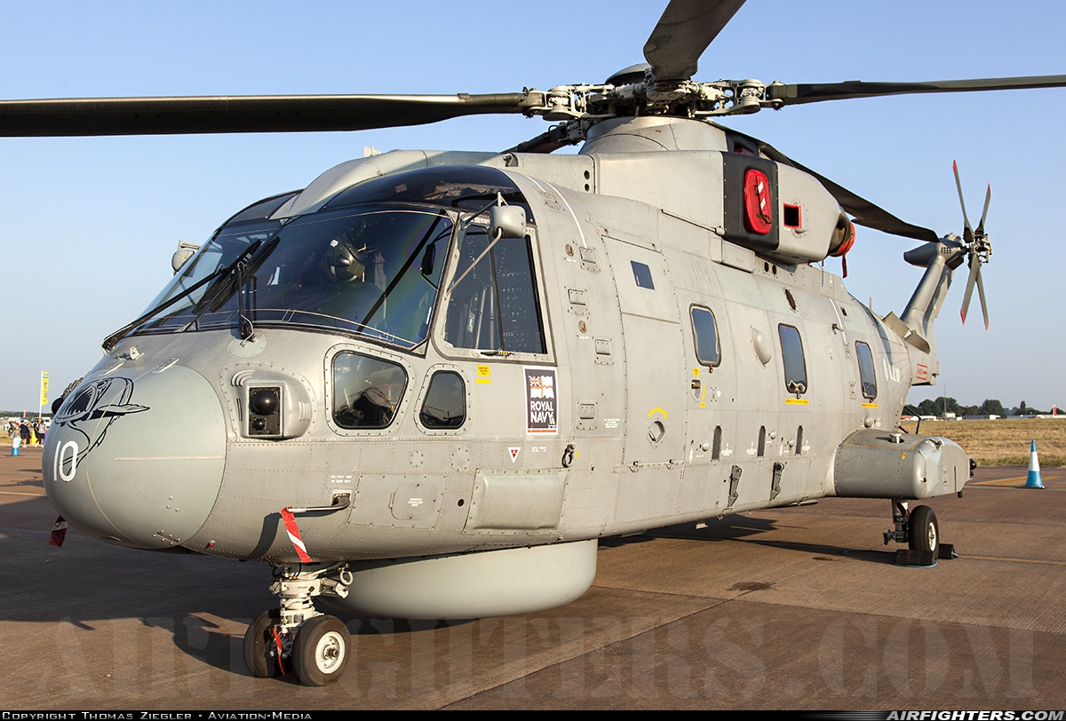 UK - Navy AgustaWestland Merlin HM1 (Mk111) ZH861 at Fairford (FFD / EGVA), UK