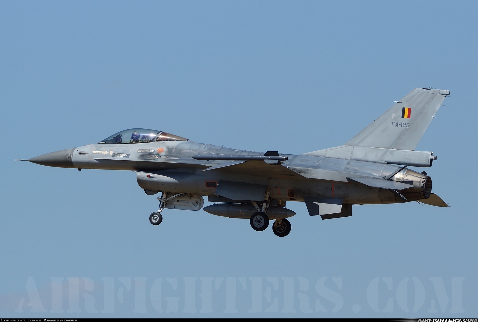 Belgium - Air Force General Dynamics F-16AM Fighting Falcon FA-129 at Kecskemet (LHKE), Hungary