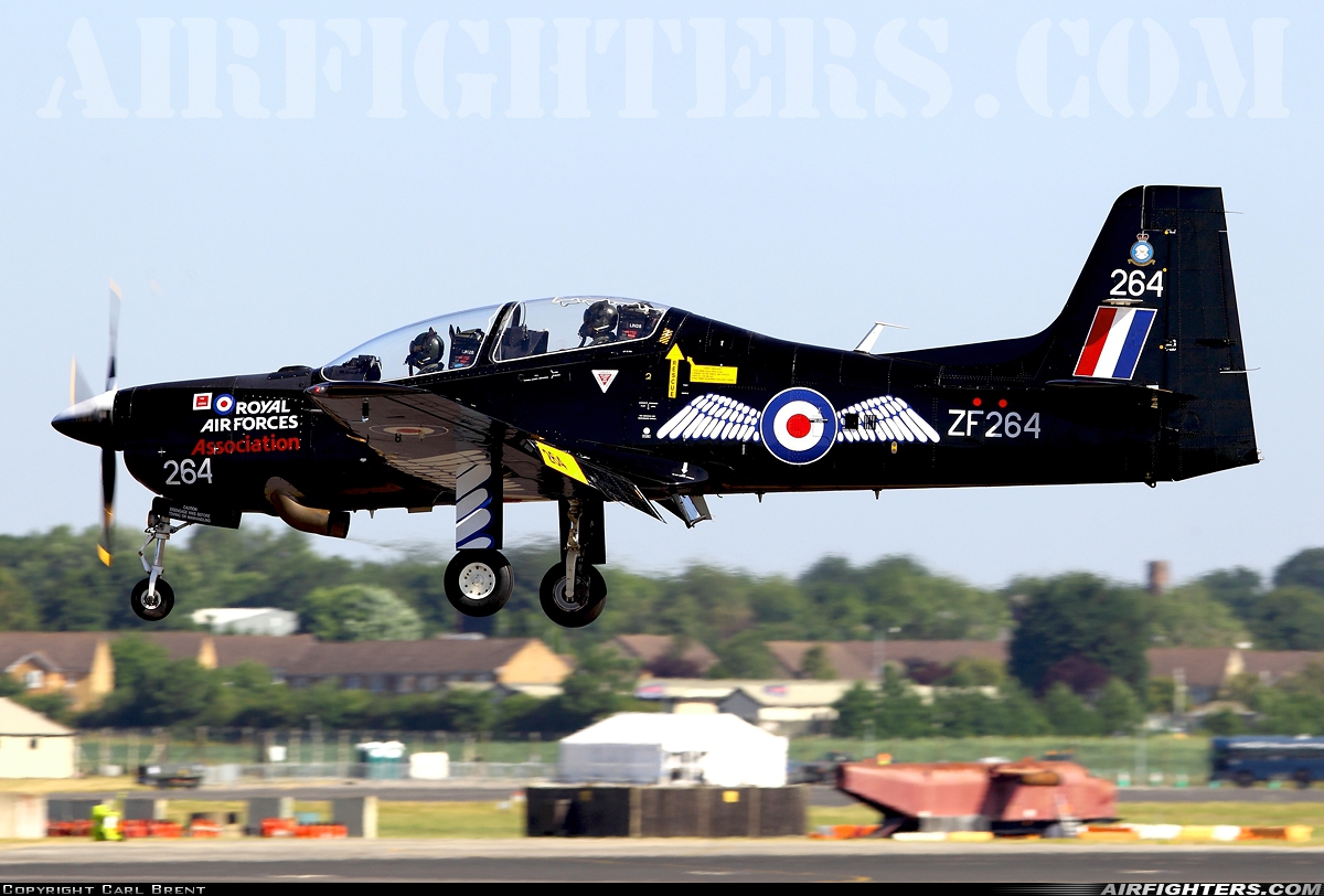 UK - Air Force Short Tucano T1 ZF264 at Fairford (FFD / EGVA), UK