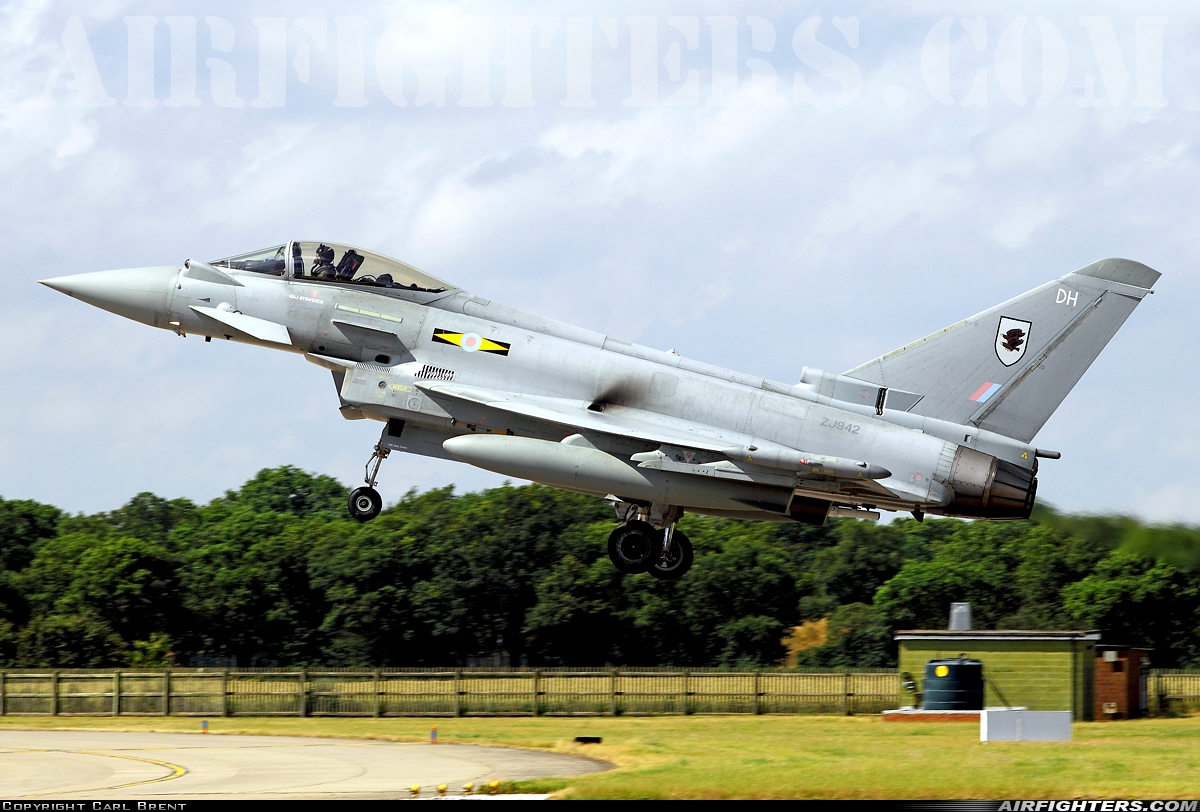 UK - Air Force Eurofighter Typhoon FGR4 ZJ942 at Coningsby (EGXC), UK
