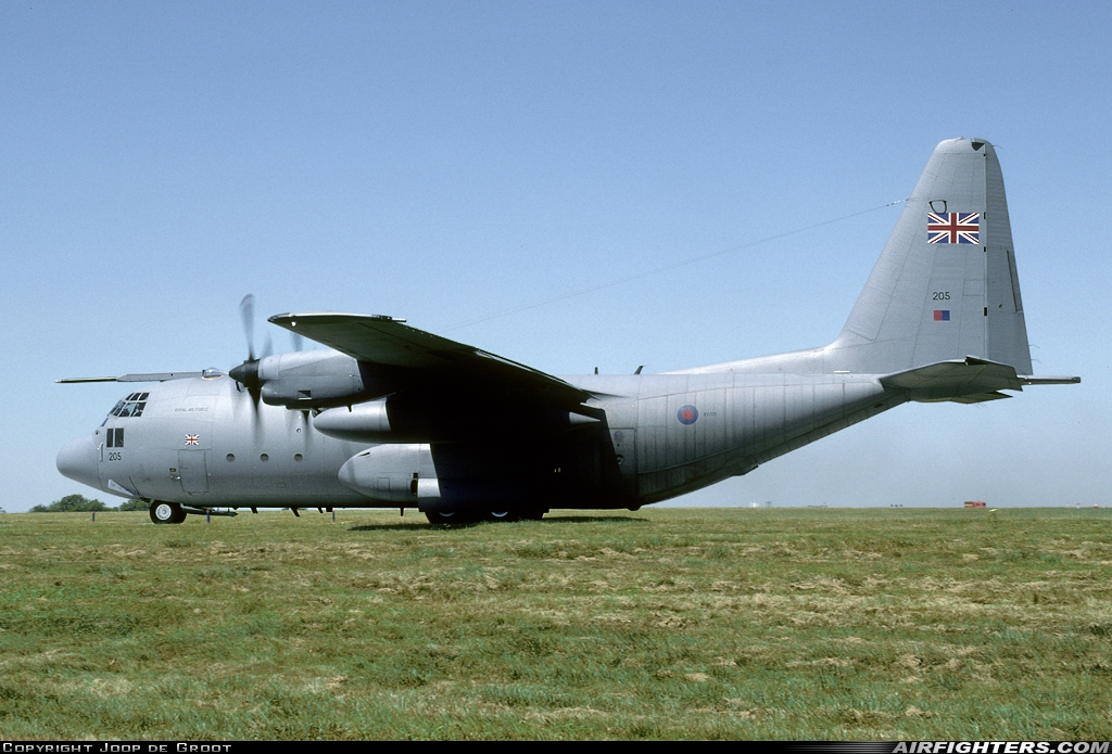 UK - Air Force Lockheed Hercules C1 (C-130K / L-382) XV205 at Lyneham (LYE / EGDL), UK