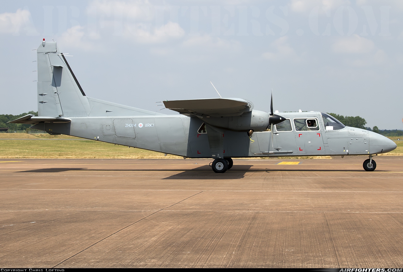 UK - Army Britten-Norman Defender T.3 (BN-2T-4S) ZH004 at Fairford (FFD / EGVA), UK