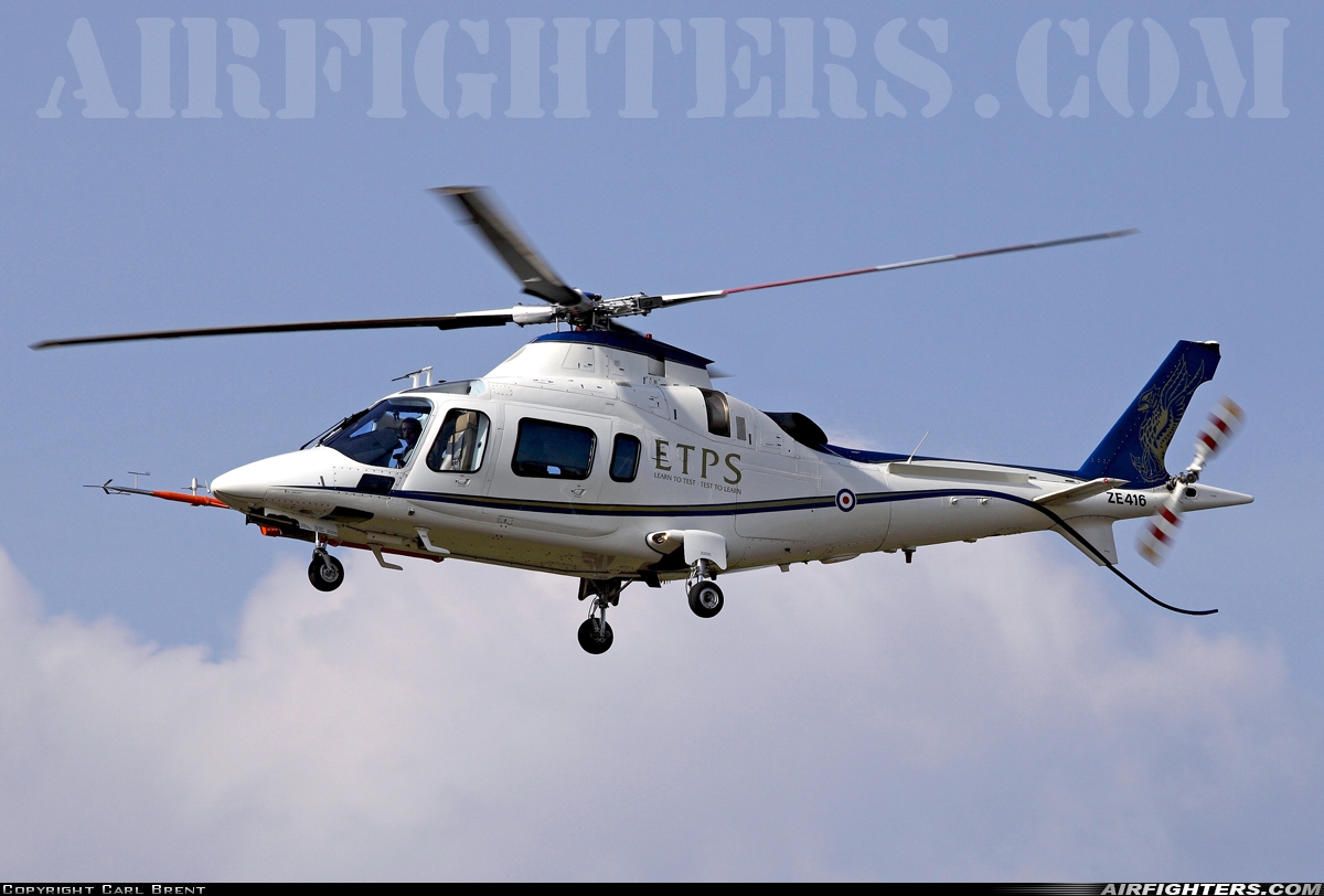 UK - ETPS Agusta A-109E Power ZE416 at Fairford (FFD / EGVA), UK