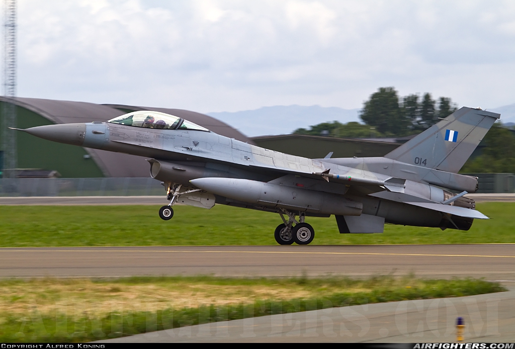 Greece - Air Force General Dynamics F-16C Fighting Falcon 014 at Orland (OLA / ENOL), Norway