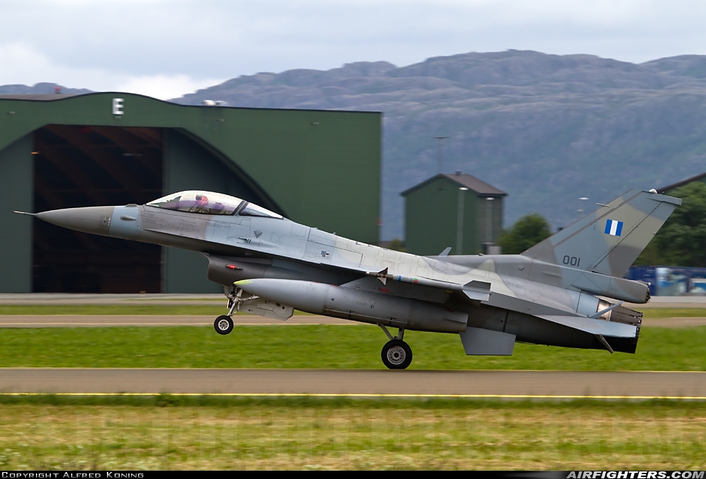 Greece - Air Force General Dynamics F-16C Fighting Falcon 001 at Orland (OLA / ENOL), Norway