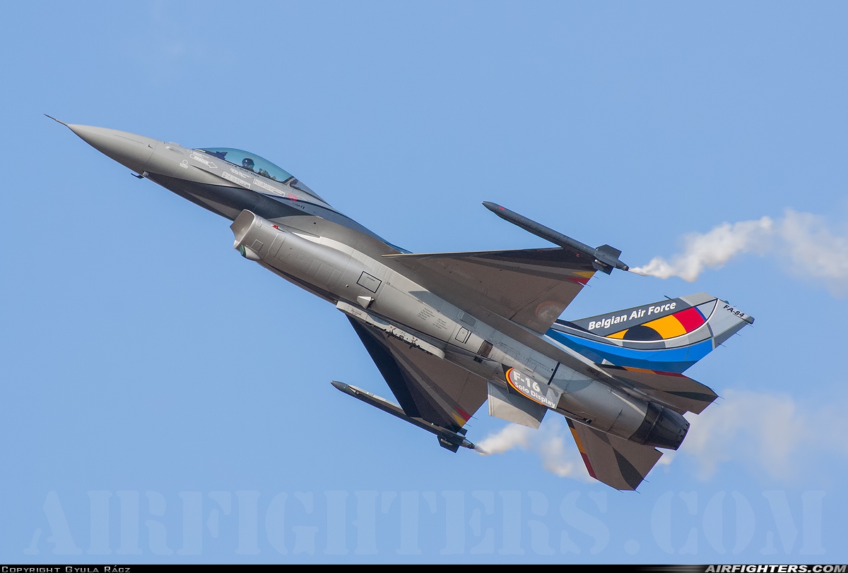 Belgium - Air Force General Dynamics F-16AM Fighting Falcon FA-84 at Kecskemet (LHKE), Hungary