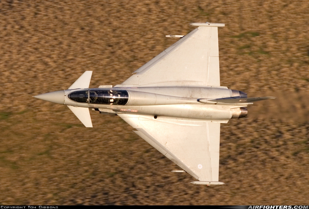 UK - Air Force Eurofighter Typhoon T1 ZJ802 at Off-Airport - Cumbria, UK