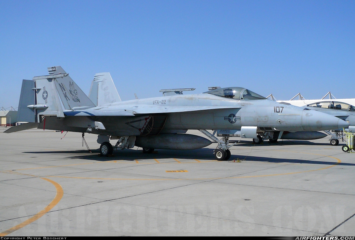 USA - Navy Boeing F/A-18E Super Hornet 166444 at Lemoore - NAS / Reeves Field (NLC), USA