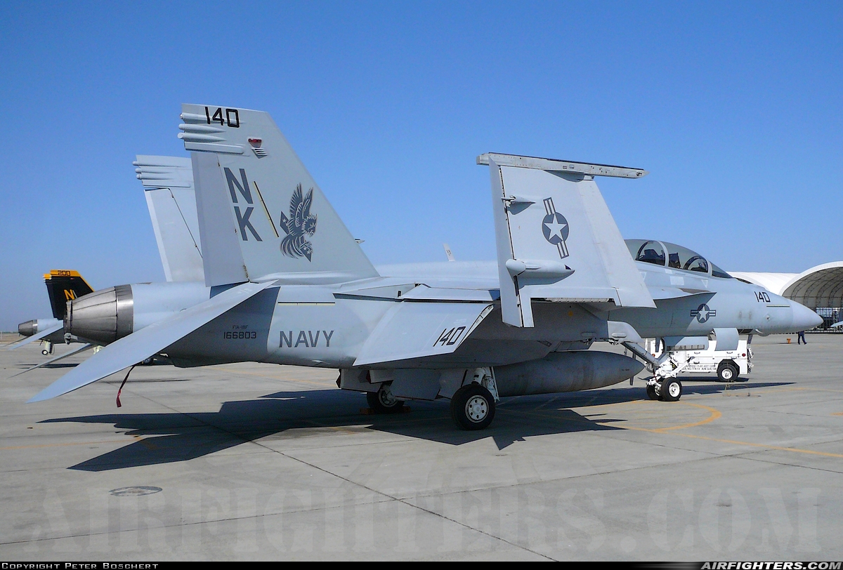 USA - Navy Boeing F/A-18F Super Hornet 166803 at Lemoore - NAS / Reeves Field (NLC), USA