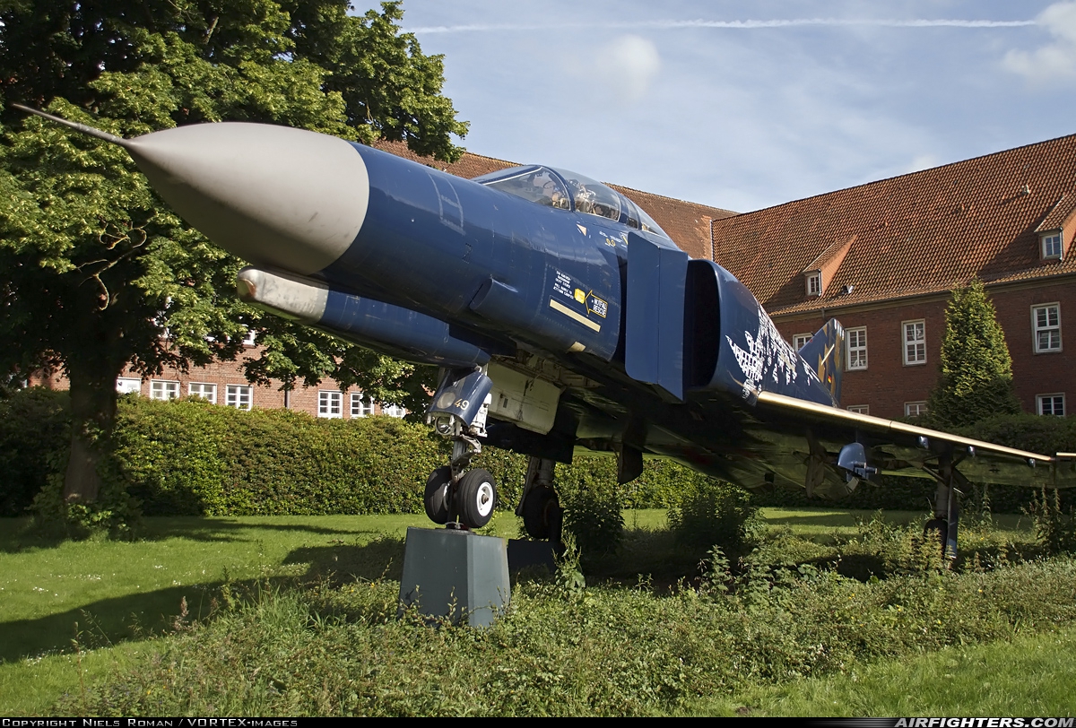 Germany - Air Force McDonnell Douglas F-4F Phantom II 38+49 at Off-Airport - Aurich, Germany
