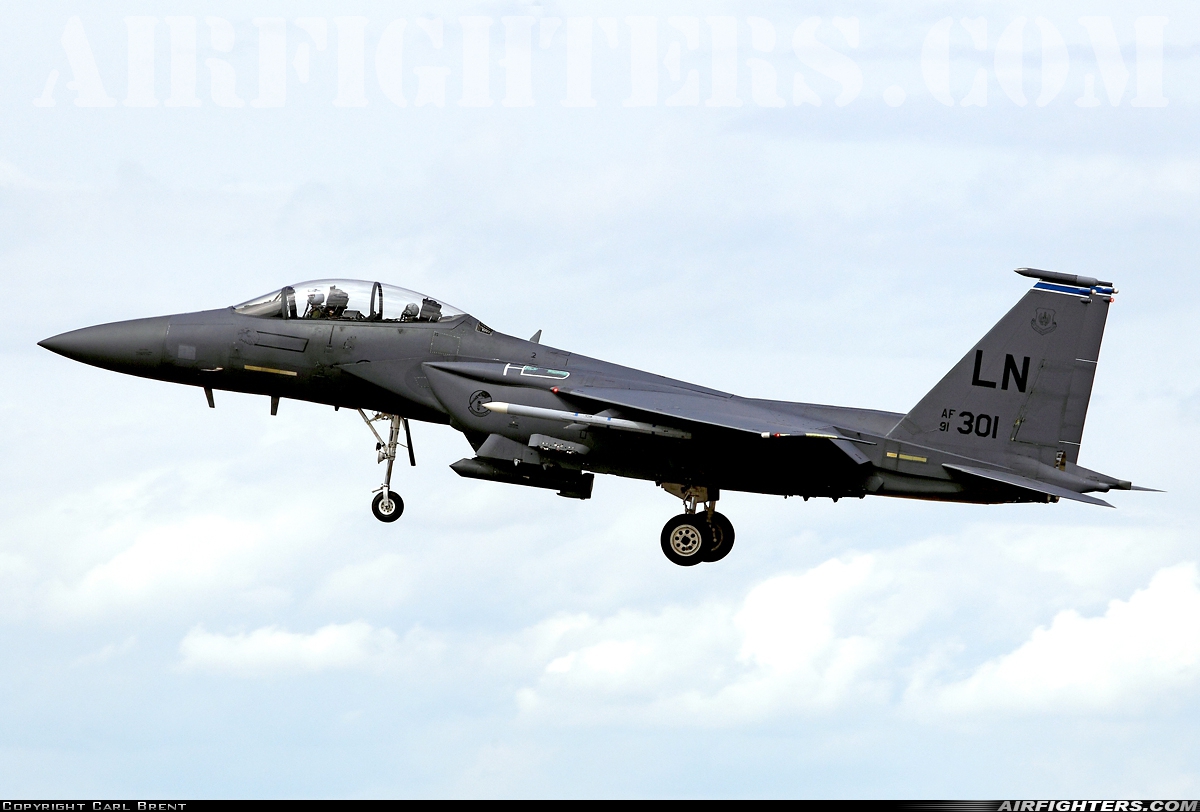 USA - Air Force McDonnell Douglas F-15E Strike Eagle 91-0301 at Lakenheath (LKZ / EGUL), UK