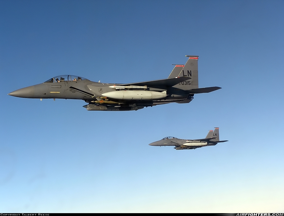 USA - Air Force McDonnell Douglas F-15E Strike Eagle 91-0315 at In Flight, Iraq
