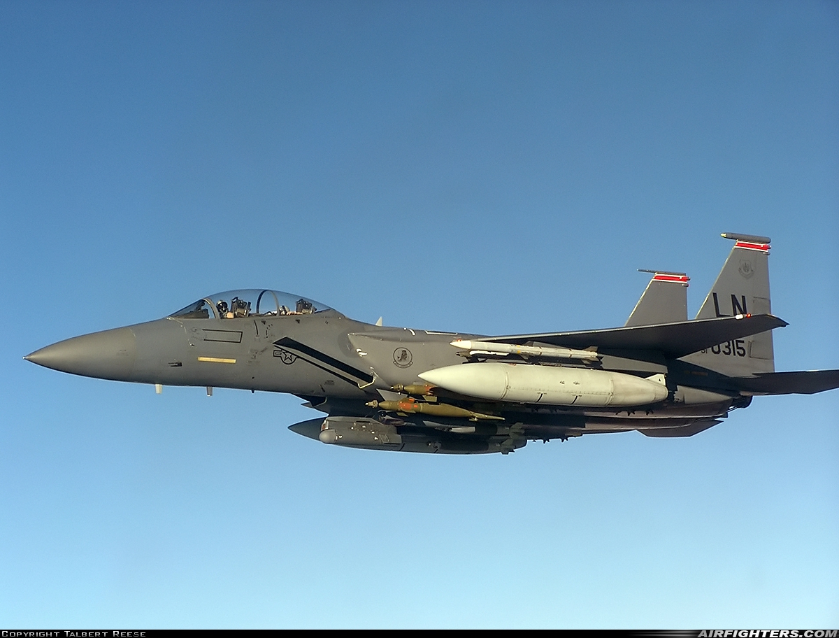 USA - Air Force McDonnell Douglas F-15E Strike Eagle 91-0315 at In Flight, Iraq