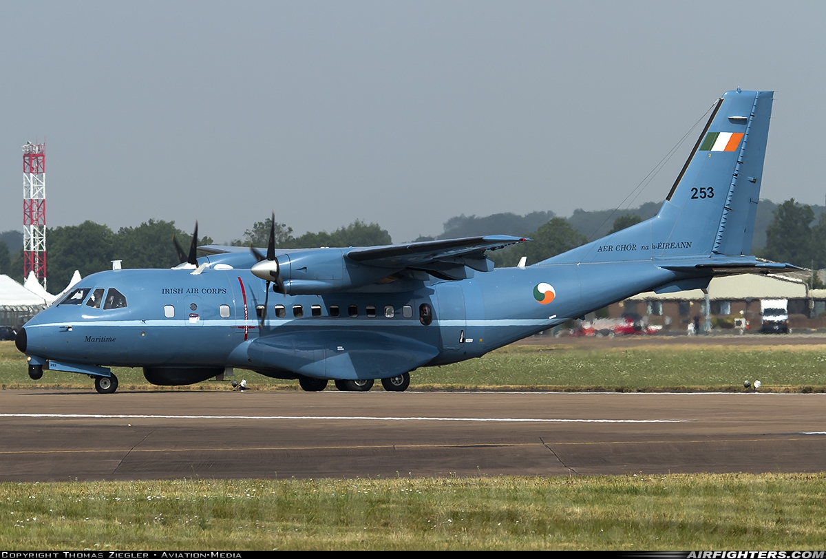 Ireland - Air Force CASA CN235M-100 253 at Fairford (FFD / EGVA), UK
