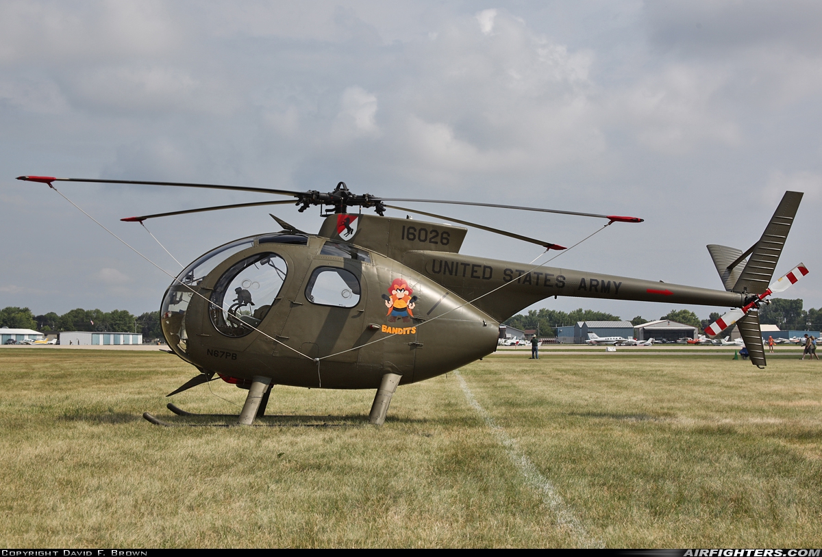 Private Hughes OH-6A Cayuse N67PB at Oshkosh - Wittman Regional (OSH / KOSH), USA